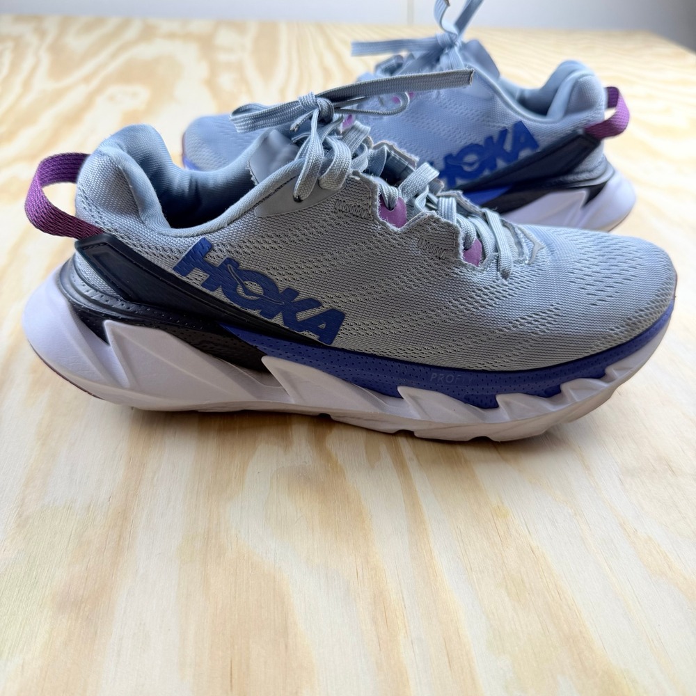 Hoka One One Elevon 2 Blue Fog Deep Well Running Shoes 1106478 BBDBL Womens 5